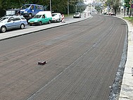 Obrázek vyztužení asfaltových vrstev pro redukci trhlin