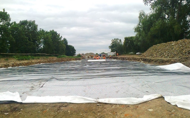 Budowa torowiska tramwajowego w Ołomuńcu