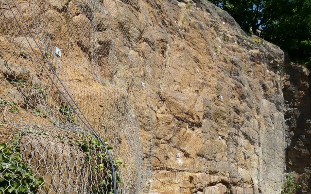 Ochrona masywu skalnego przed erozją w Teplicach