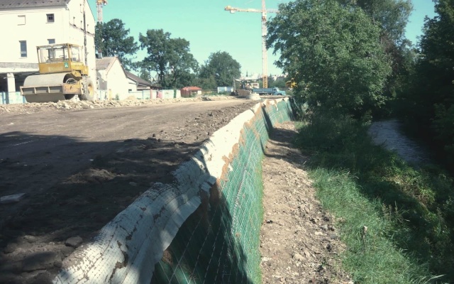 Strome zbocze na nowej linii tramwajowej w Ołomuńcu