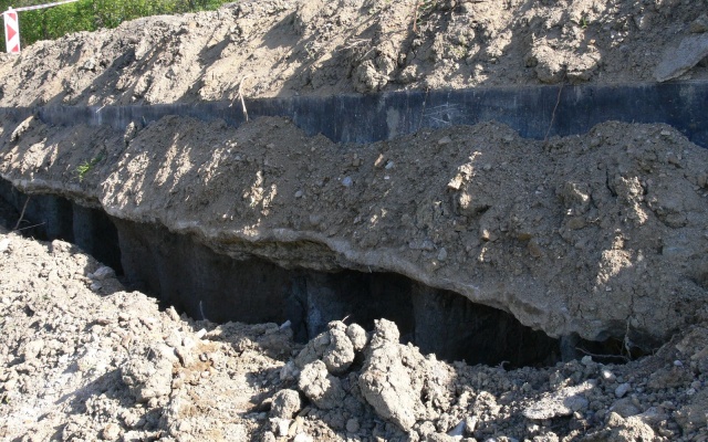 Chrlice, sanacja osuwiska