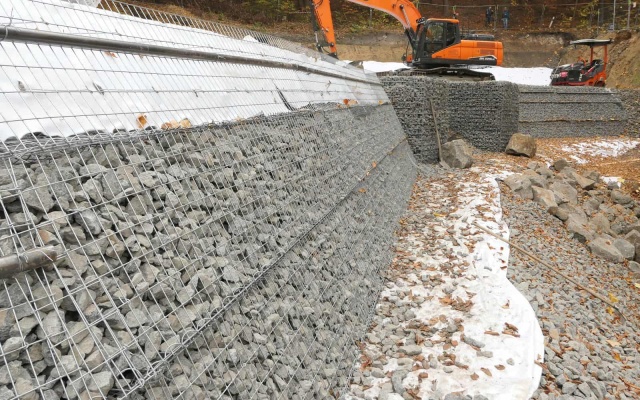 Sanacja osuwiska zbocza w miejscowości Mírová pod Kozákovem