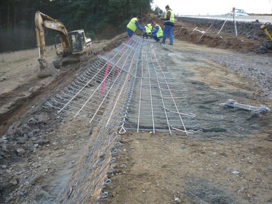 Sanacja osuwiska stoku przy drodze I/23 w Vladislavie