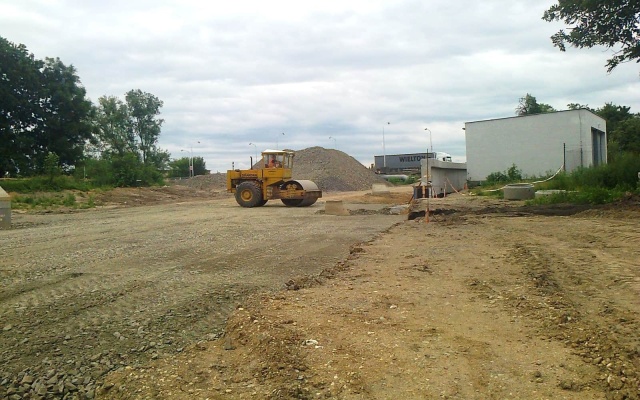 Budowa torowiska tramwajowego w Ołomuńcu