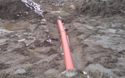 Posadowienie nowo budowanego nasypu modernizowanej drogi II/405 Příseka–Brtnice