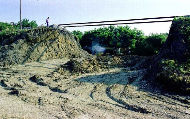 Rekultywacja nasypu kolejowego w pobliżu Holubic