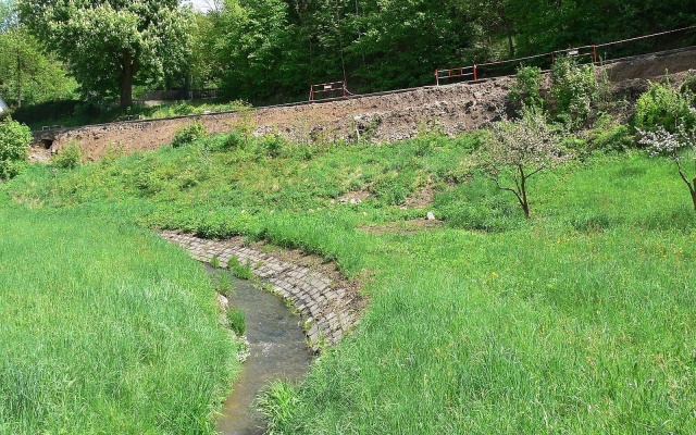 Sanacja niestabilnego zbocza przy drodze I/19 w Přibyslavi