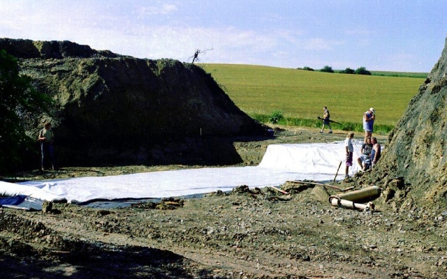 Rekultywacja nasypu kolejowego w pobliżu Holubic