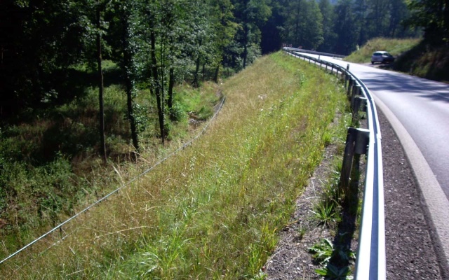Zlatá Olešnice, droga I/16 – sanacja awarii korpusu nasypu drogowego