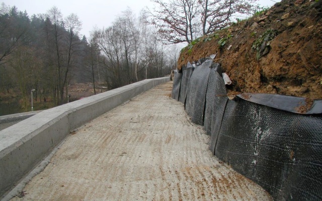 Odvodnienie muru oporowego w Tatenicach