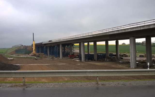 Ściana oporowa Lubeň, D1 Přerov – Lipník nad Bečvou