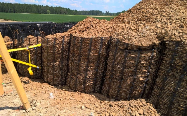 Założenie nasypowego korpusu – Nové Veselí – obwodnica