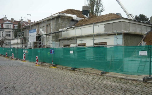 Wzmocnione i zbrojone zbocza przy Písecké bráně w Pradze