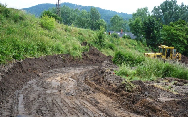 Najezdowa rampа z gruntu wzmocnionego w Valtířovie