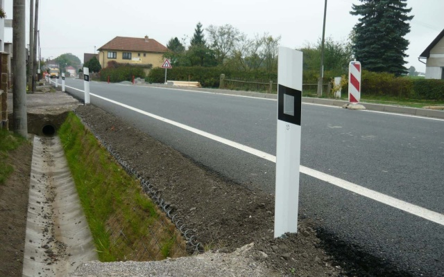 Rekonstrukcja i wzmocnienie pobocza w Nové Vsi koło Světlé nad Sázavou