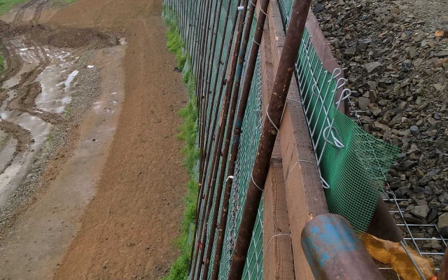 Ściana oporowa Lubeň, D1 Přerov – Lipník nad Bečvou