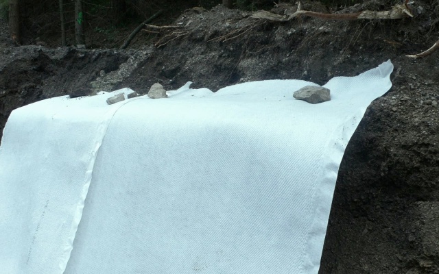 Odvodnienie osuwiska zbocza w Hrabušicach