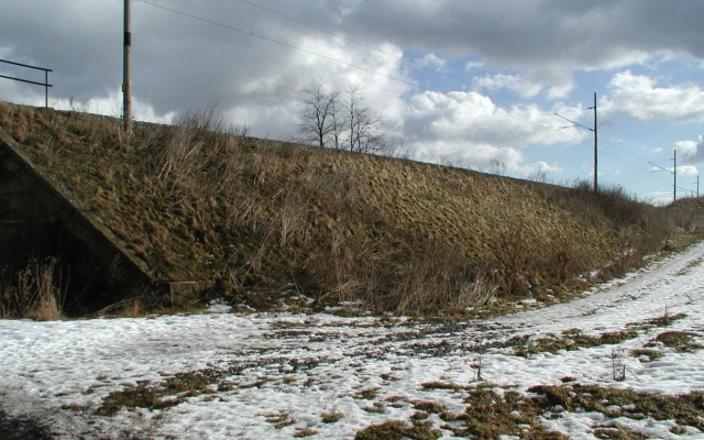 Rekultywacja nasypu kolejowego w pobliżu Holubic
