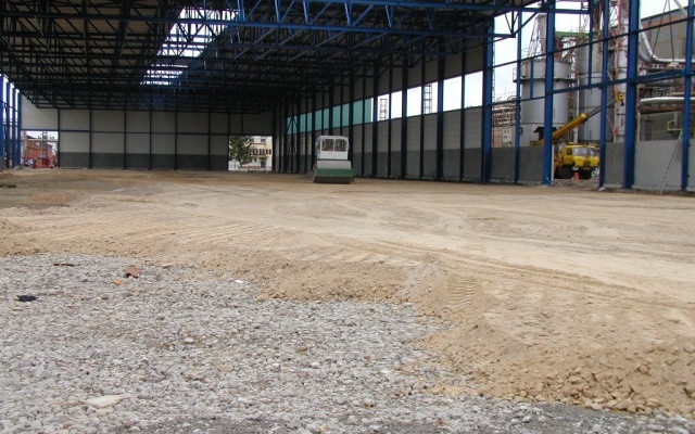 Posadowienie posadzek hali przemysłowej w Jihlavie