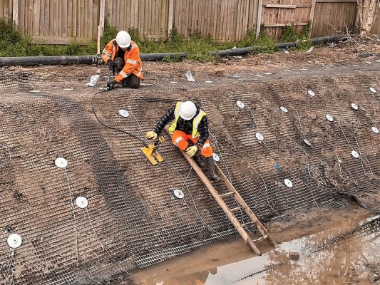 Przykłady zastosowania kotew gruntowych do zapewnienia stabilności stromych skarp