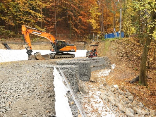 Sanacja osuwiska zbocza w miejscowości Mírová pod Kozákovem