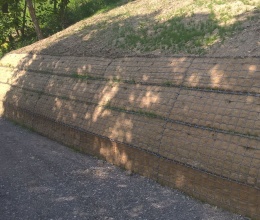 Chrlice, sanacja osuwiska