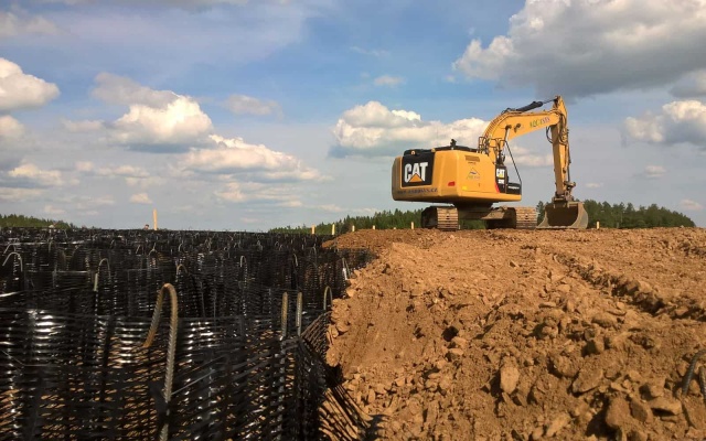 Założenie nasypowego korpusu – Nové Veselí – obwodnica