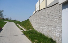 Mury oporowe w systemie Tensartech TW1 w Chvaleticach