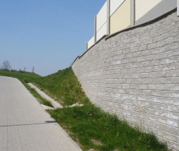 Mury oporowe w systemie Tensartech TW1 w Chvaleticach