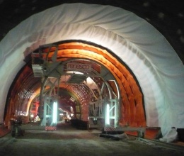 Ochrona izolacji za pomocą geowłókniny w tunelu Turecký vrch