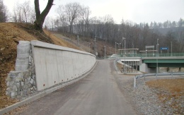 Odvodnienie muru oporowego w Tatenicach