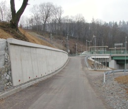 Odvodnienie muru oporowego w Tatenicach
