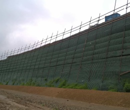 Ściana oporowa Lubeň, D1 Přerov – Lipník nad Bečvou
