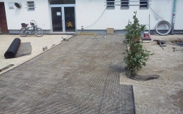 Stabilizacja podłoża przed stacją Záriečie w Żylinie