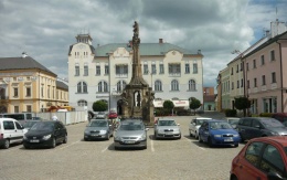 Wzmocnienie warstwy podbudowy parkingu na placu Přemysla Otakara w Litovli