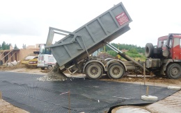 Zwiększenie nośności podłoża pod drogą lokalną w Letovicach